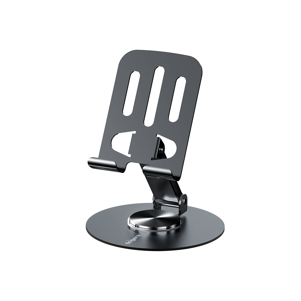 FINGERS Hold-Me-Up3 Portable Universal Mobile Stand (360° Rotation, Foldable, Charging-Friendly, Anti-Slip & Compatible with Smartphones & Tablets) - Slate Grey Showcase
