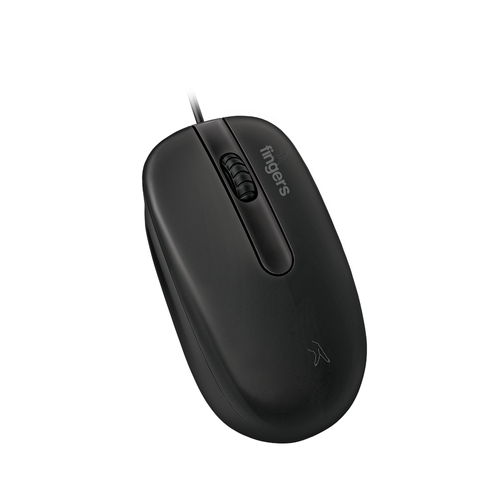 FINGERS MasterHit USB Wired PC Mouse (Advanced Optical Technology, 1200 DPI, Ambidextrous, Plug-n-Play, Windows?, macOS, Linux & Chrome OS) - View 2