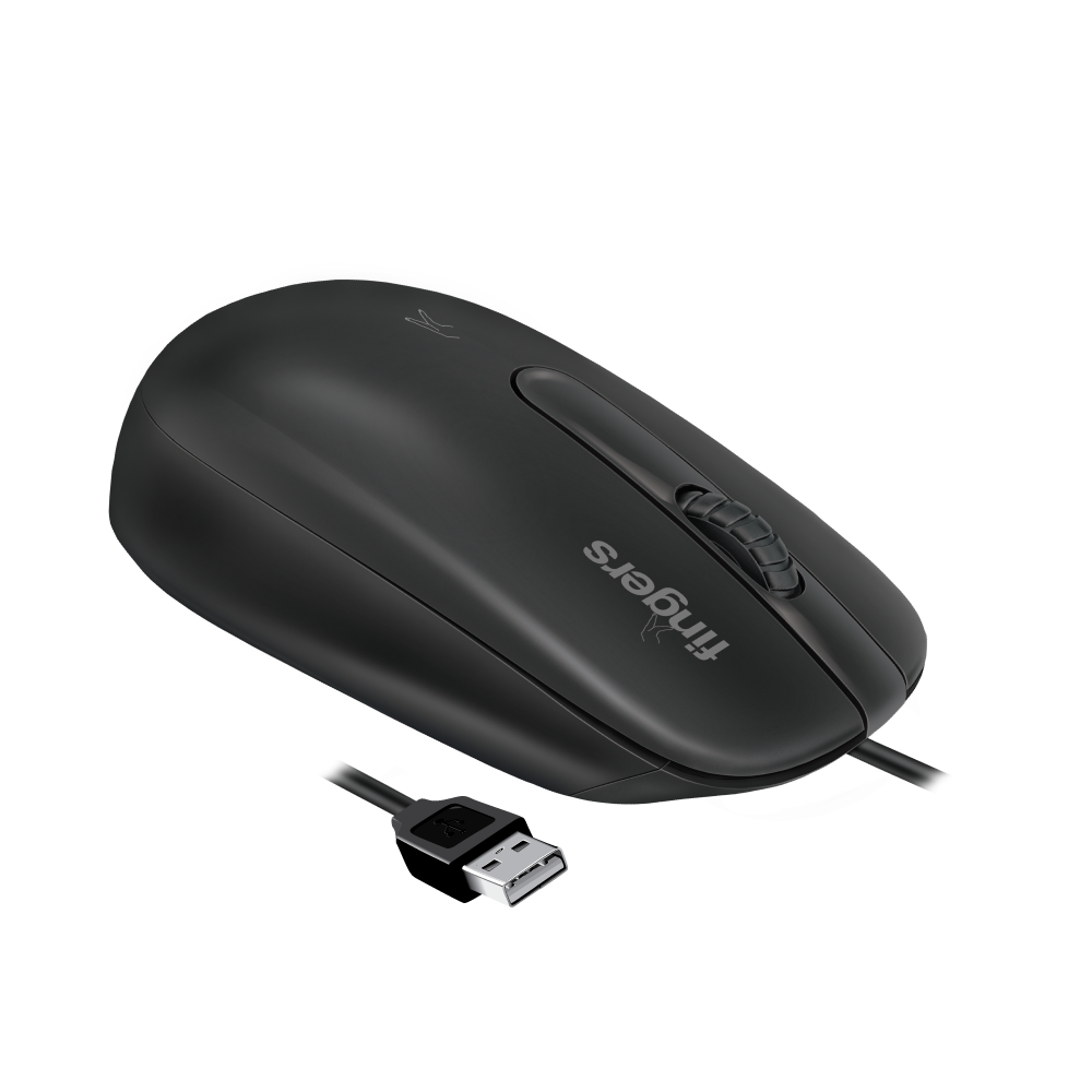 FINGERS MasterHit USB Wired PC Mouse (Advanced Optical Technology, 1200 DPI, Ambidextrous, Plug-n-Play, Windows?, macOS, Linux & Chrome OS) - View 4