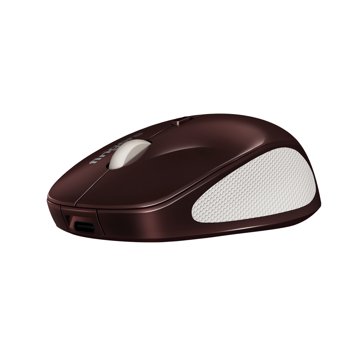 CherryGrip Wireless Mouse - 3-in-1 (Bluetooth + USB Receiver + Rechargeable), Adjustable DPI (800/1200/1600), Ambidextrous, Anti-Slip Grip, Simple Plug-n-Play - Cherry Red - View 1