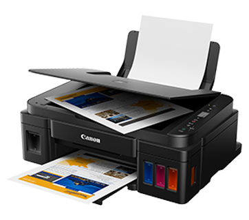 Canon PIXMA MegaTank G2012 All in One (Print, Scan, Copy) Inktank Colour Printer with 2 Additional Black Ink Bottles (Per Black Bottle Yield 6000 Prints and Colour 7000 Prints) for Home/Office